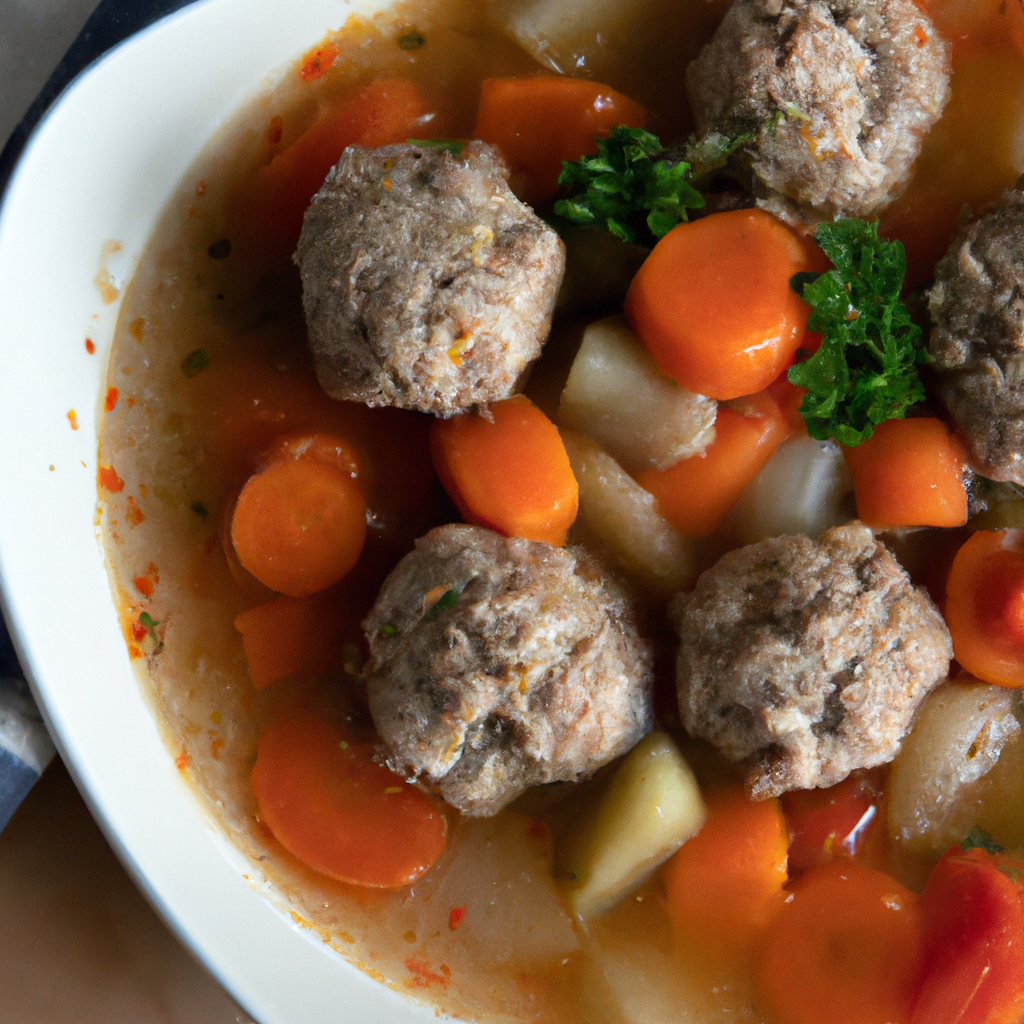 A delicious and easy homemade meatball soup recipe by Chef Sven. Perfect for a cozy weeknight dinner or a comforting meal on a chilly day. Full of flavorful meatballs, hearty vegetables, and savory broth. Ready to warm you up!