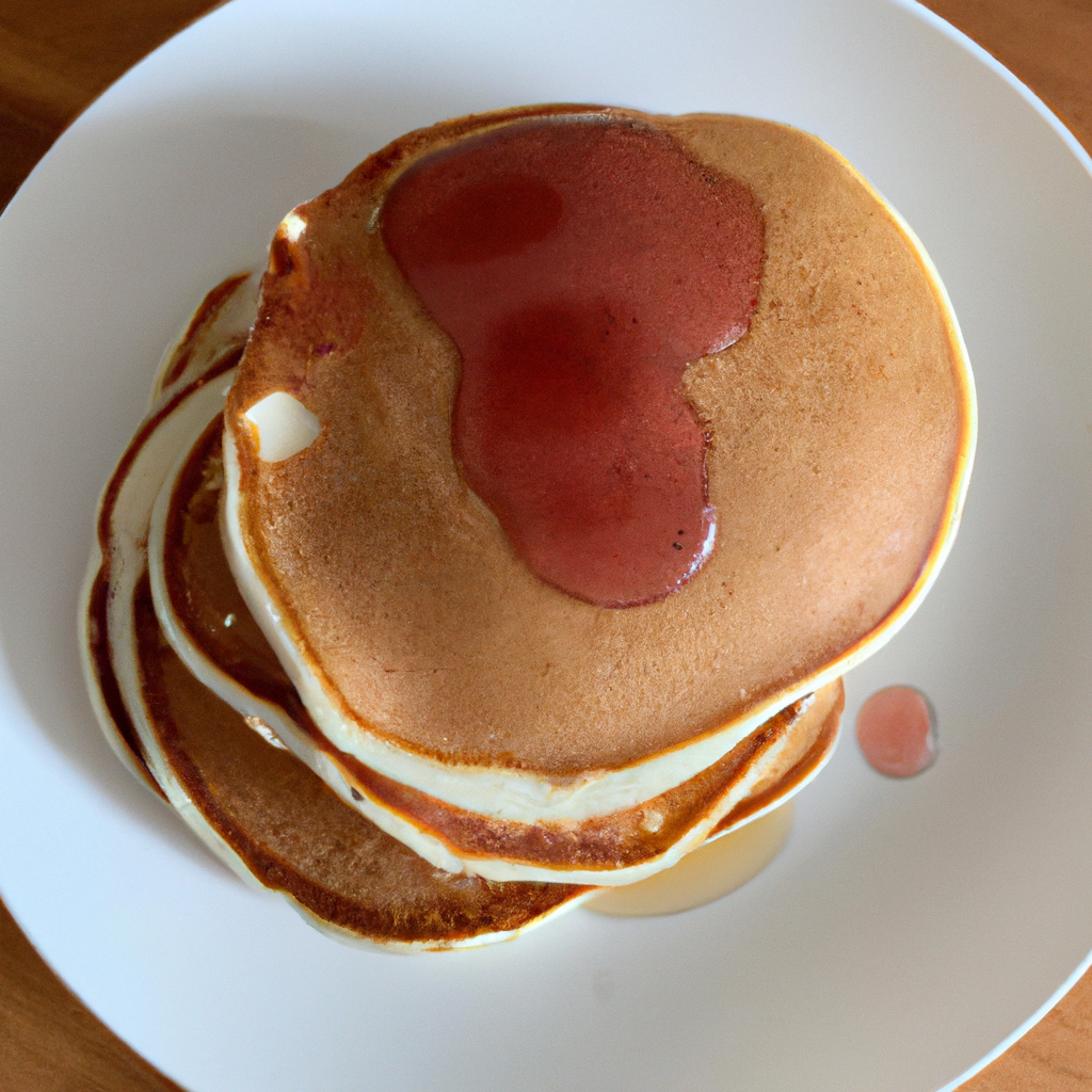 A delicious plate of perfectly fluffy pancakes