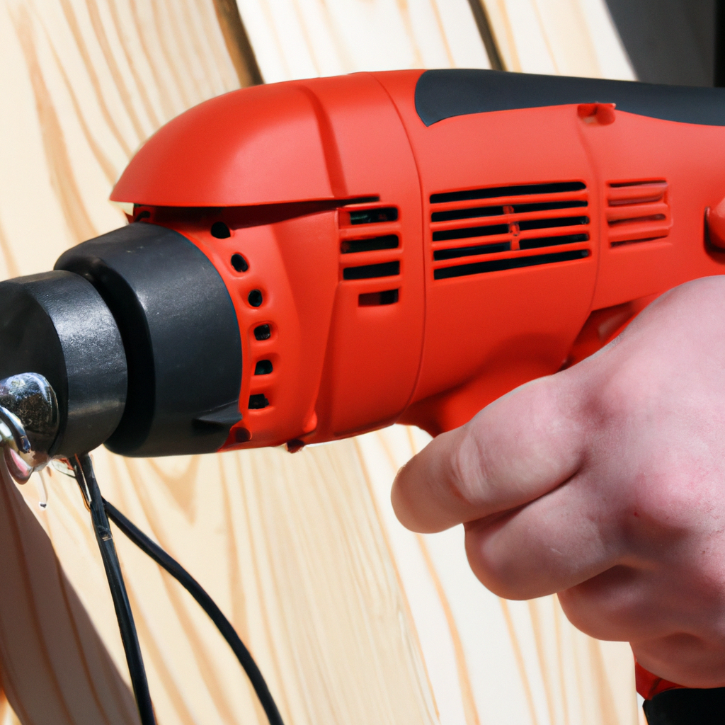 An image of a person using power tools for a DIY home improvement project.