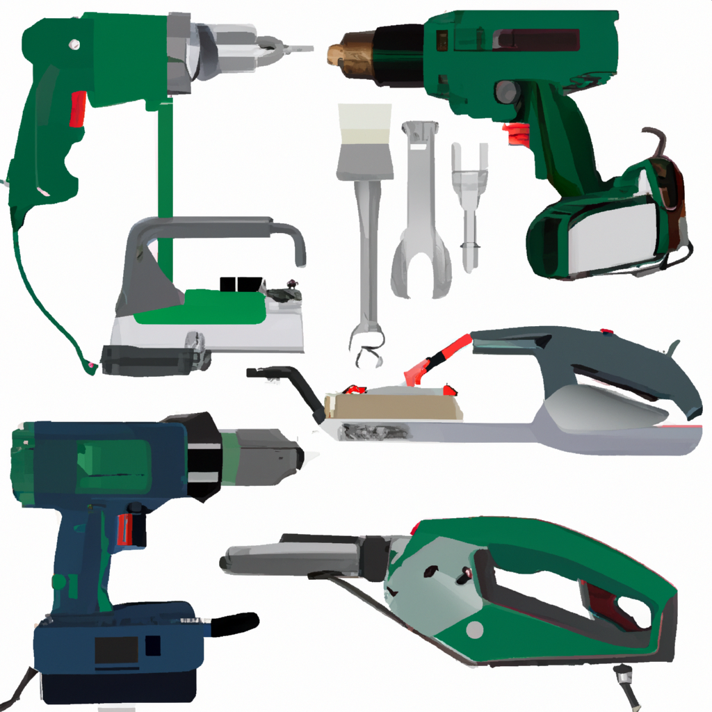 An image of essential power tools for every homeowner.
